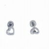 LBYE Hypoallergenic Medical Titanium Steel Earrings HEART-shaped titanium steel earrings as picture shows 12pcs