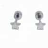 LBYE Hypoallergenic Medical Titanium Steel Earrings shaped titanium steel earrings as picture shows 12pcs
