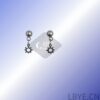 LBYE Hypoallergenic Medical Titanium Steel Earrings hollow star-shaped titanium steel earrings as picture shows 12pcs
