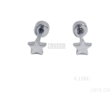 LBYE Hypoallergenic Medical Titanium Steel Earrings shaped titanium steel earrings as picture shows 12pcs