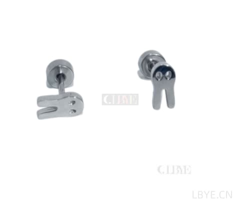LBYE Hypoallergenic Medical Titanium Steel Earrings shaped titanium steel earrings as picture shows 12pcs