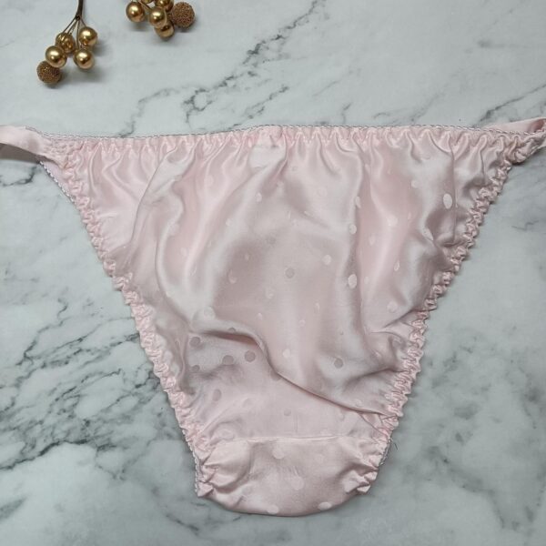 LBYE 100% Mulberry Silk ribbon panties