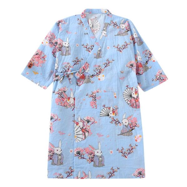 LBYE 100% Cotton Yarn Bathrobe