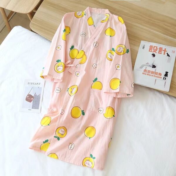 LBYE 100% Cotton Yarn Bathrobe