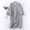 LBYE 100% Cotton Yarn Bathrobe