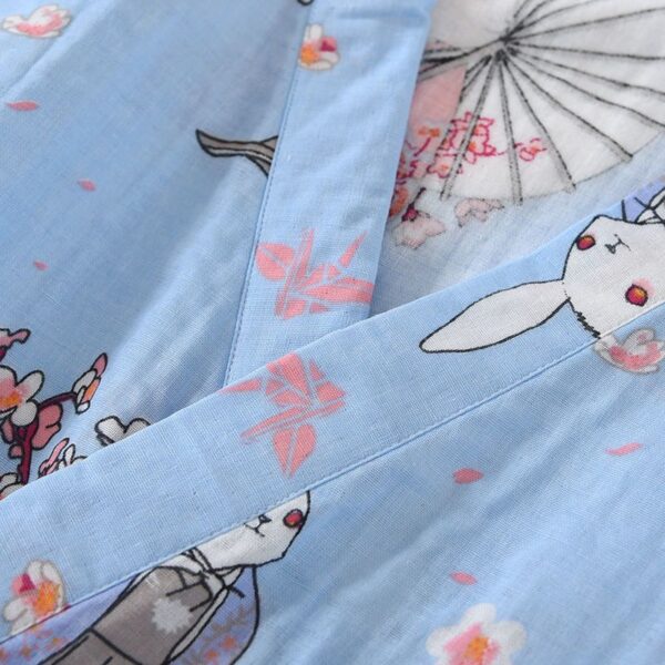 LBYE 100% Cotton Yarn Bathrobe