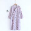 LBYE 100% Cotton Yarn Bathrobe