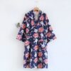 LBYE 100% Cotton Yarn Bathrobe