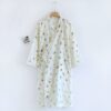 LBYE 100% Cotton Yarn Bathrobe