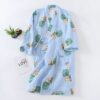 LBYE 100% Cotton Yarn Bathrobe
