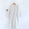 LBYE 100% Cotton Yarn Bathrobe