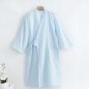 LBYE 100% Cotton Yarn Bathrobe