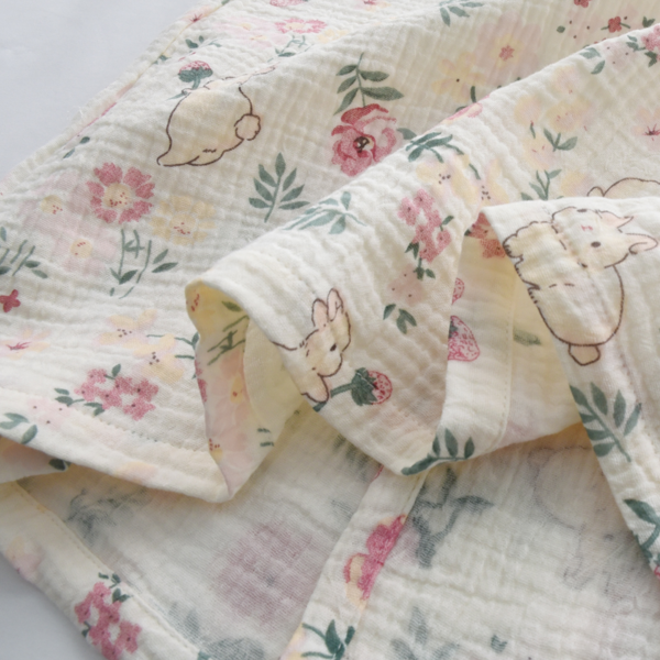 LBYE 100% Cotton Yarn Bathrobe