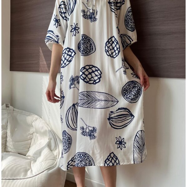 LBYE100% Cotton Yarn Dress pajamas