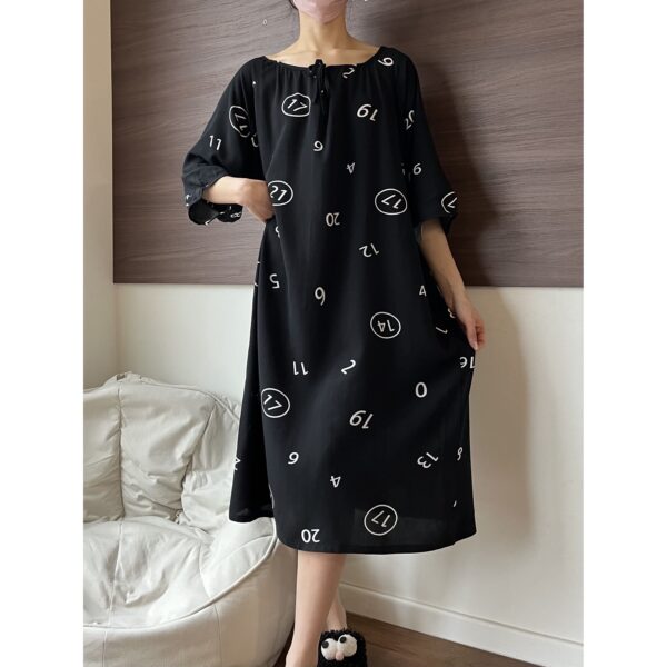 LBYE100% Cotton Yarn Dress pajamas