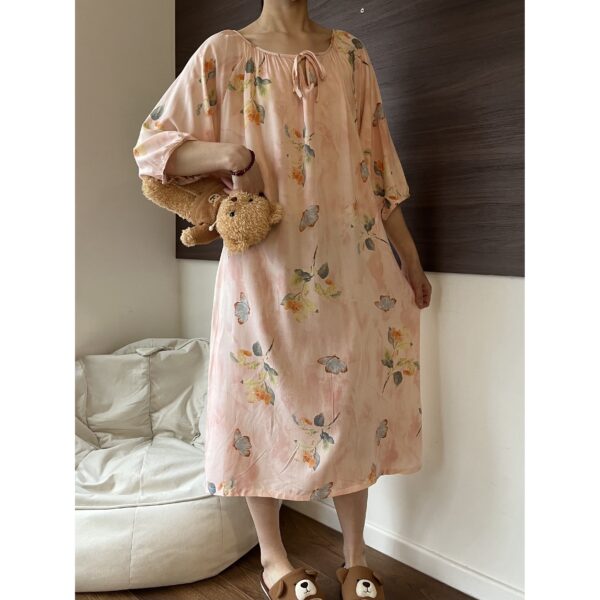 LBYE100% Cotton Yarn Dress pajamas
