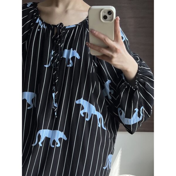 LBYE100% Cotton Yarn Dress pajamas