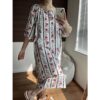LBYE100% Cotton Yarn Dress pajamas