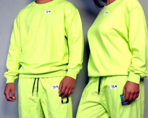 Matching Couple Tracksuit Sets 2 Piece Outfits Soft Cotton Casual Long Sleeve Sweatshirt and Sweatpants Lounge Sets for Spring Autumn