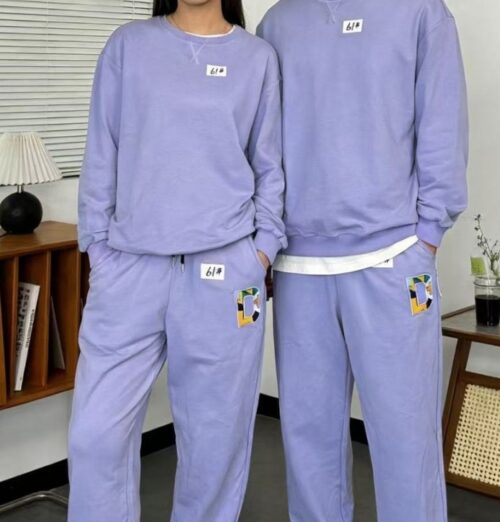 1775463265629-85328152 Matching Couple Tracksuit Sets 2 Piece Outfits Soft Cotton Casual Long Sleeve Sweatshirt and Sweatpants Lounge Sets for Spring Autumn