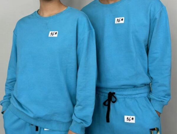 Matching Couple Tracksuit Sets 2 Piece Outfits Soft Cotton Casual Long Sleeve Sweatshirt and Sweatpants Lounge Sets for Spring Autumn